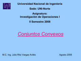 Conjuntos Convexos - MSc. Ing. Julio Rito Vargas Avilés