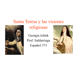 Santa Teresa y las visiones religiosas