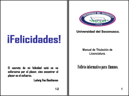 Opción de Titulación - Universidad del Soconusco