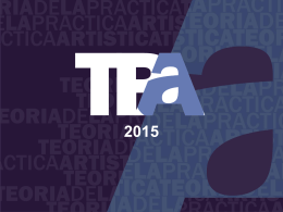 TPA2015_Clase-inaugural - Facultad de Bellas Artes