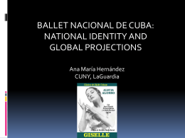 Hernandez Presentation Baile Nacional de Cuba