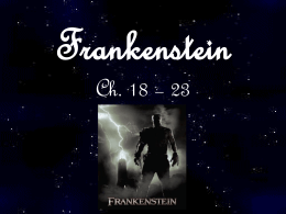 Frankenstein Ch. 18