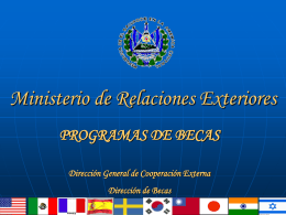 programas de becas - Universidad de El Salvador