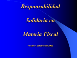 Responsabilidad Solidaria en Materia Fiscal Rosario