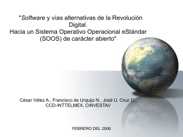 FEBRERO DEL 2006 - Programa Globalización, Conocimiento y