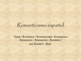 Romanticismo español [part1] (PowerPoint Presentation)