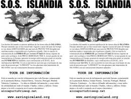 Saving Iceland tour poster – Castellano A5