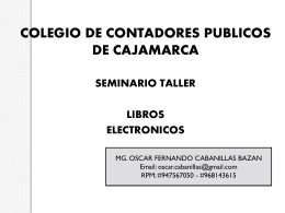 LIBROS ELECTRONICOS -1 - Colegio de Contadores Publicos