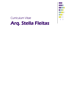 Curriculum Vitae Arq. Stella Fleitas.