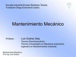 PPT Mantenimiento Mecánico