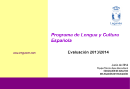 Evaluacion curso 2013/14