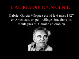 Diaporama sur Gabriel Garcia Marquez