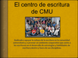 El centro de escritura de CMU