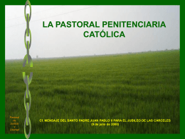 la pastoral penitenciaria católica