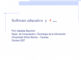 Software Educativo - LDC - Universidad Simón Bolívar