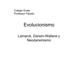 Evolucionismo - Professor Fláudio