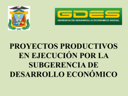 Proyectos productivos - Municipalidad Provincial de Mariscal Nieto