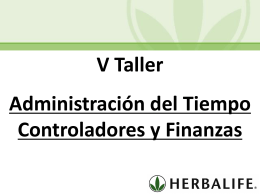 Taller V Administracion del Tiempo y Finanzas (MX)