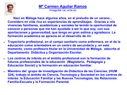 Mª Carmen Aguilar Ramos mcaguilar (a) uma.es