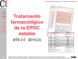 Tratamiento farmacológico de la EPOC estable