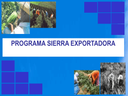 PPT Sierra Exportadora MO-05-09-061