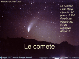 Le comete - IPSSAR Polo Valboite