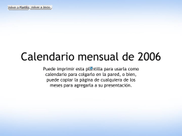 Calendario mensual de 2006 (Lun.