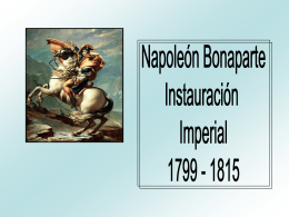 Instauración Imperial Napoleónica