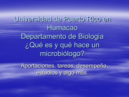 Dr. Félix A. Castrodad - Universidad de Puerto Rico Humacao