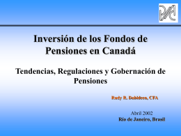 Tendencias de Inversión - World Pension Association