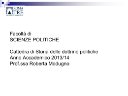 Diapositiva 1 - Scienze Politiche