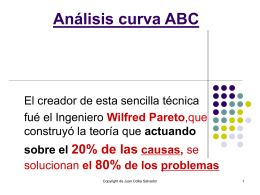 Análisis curva ABC