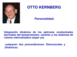 Clasificacion de trastornos de la personalidad de Otto Kernberg