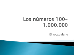 Los números 100-1.000.000