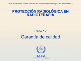 garantía de calidad - Radiation Protection of Patients