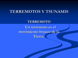 TERREMOTOS Y TSUNAMIS (V.Otárola)