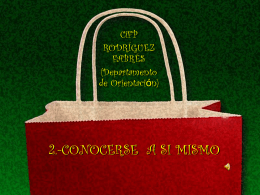 2.-CONOCERSE A SI MISMO