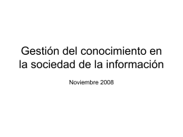 Sociedad de la Información - Centro de Documentación Virtual