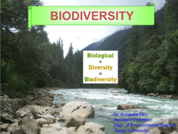 Biodiversity Conservation – Role of sacred groves
