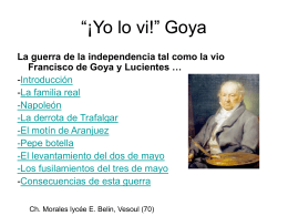 La guerra de la independencia tal como la vio Francisco de Goya