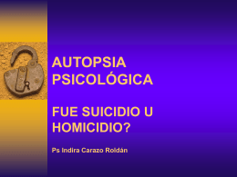 autopsia psicológica - Fundacion Criminalistica Forense Colombia