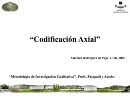 Codificación Axial