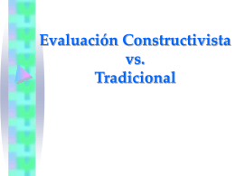 Evaluación Constructivista vs. Tradicional - uocmaster