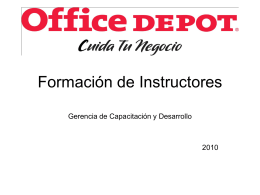 Formación de Instructores - FormacionDeLideresDeArea