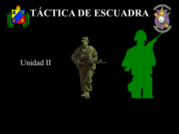 Unidad 2 de Táctica de Escuadra