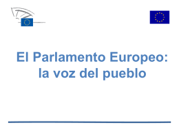 presentación del parlamento europeo
