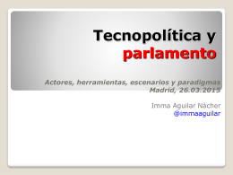 Tecnopolítica y parlamento. Madrid