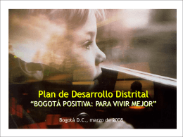Presentación PDD Marzo - Contraloría de Bogotá D.C.