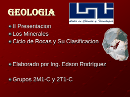 LOS MINERALES - Ing. Edson Rodríguez Solórzano