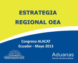 Estrategia Regional OEA - Logistica y Comercio Exterior